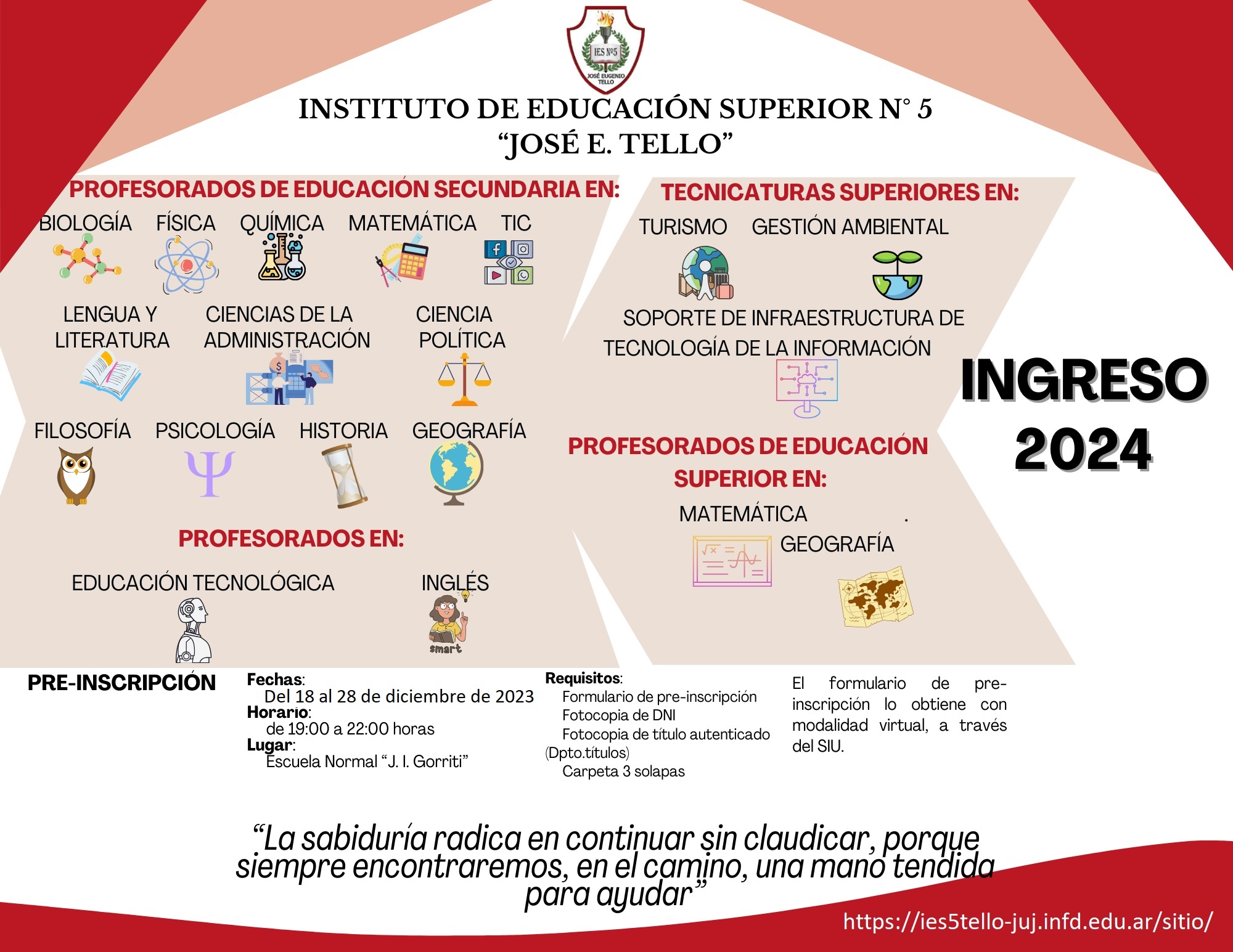 Nuestras Carreras Instituto De Educaci N Superior N Jos Eugenio