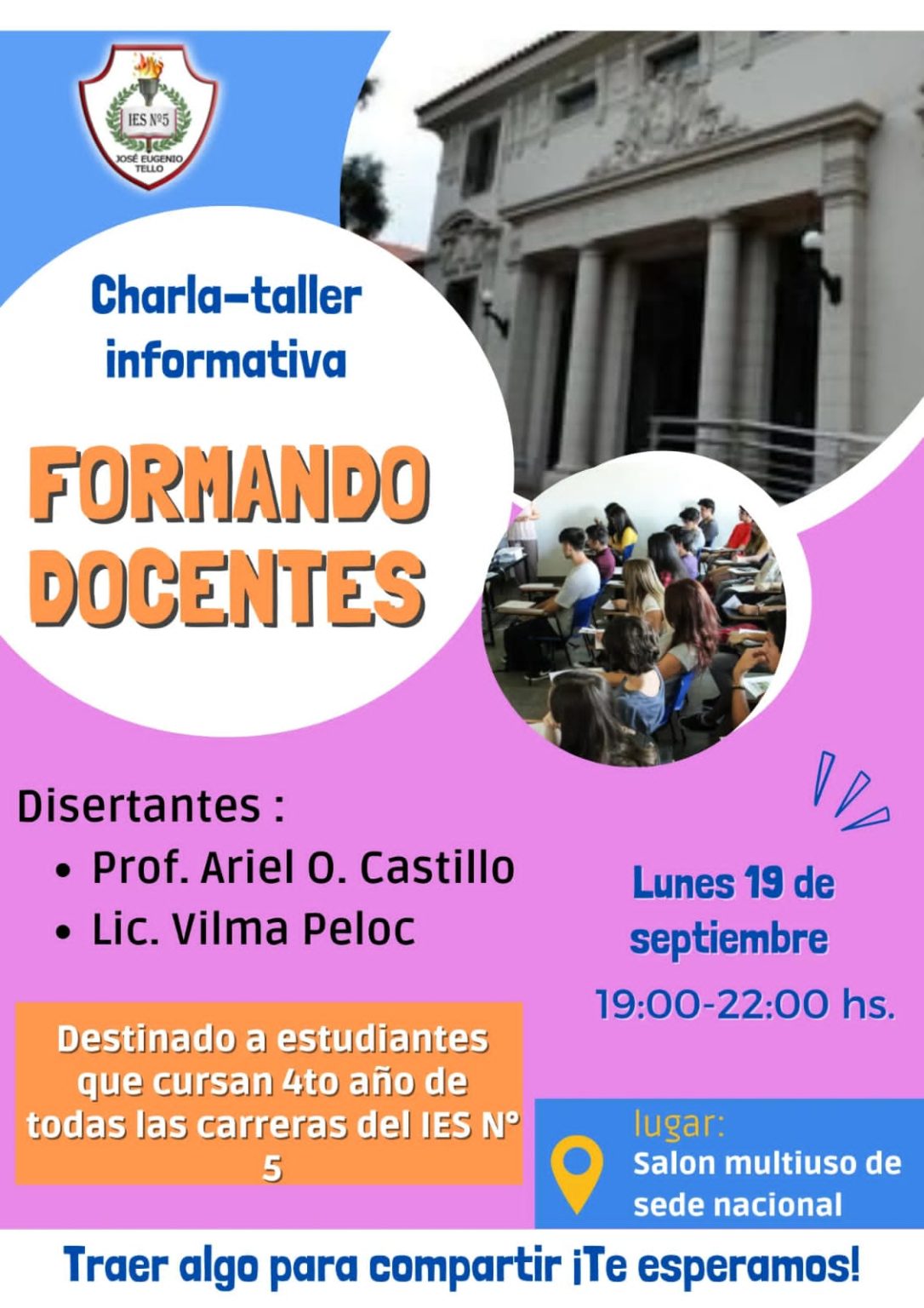FORMANDO DOCENTES Instituto de Educación Superior N° 5